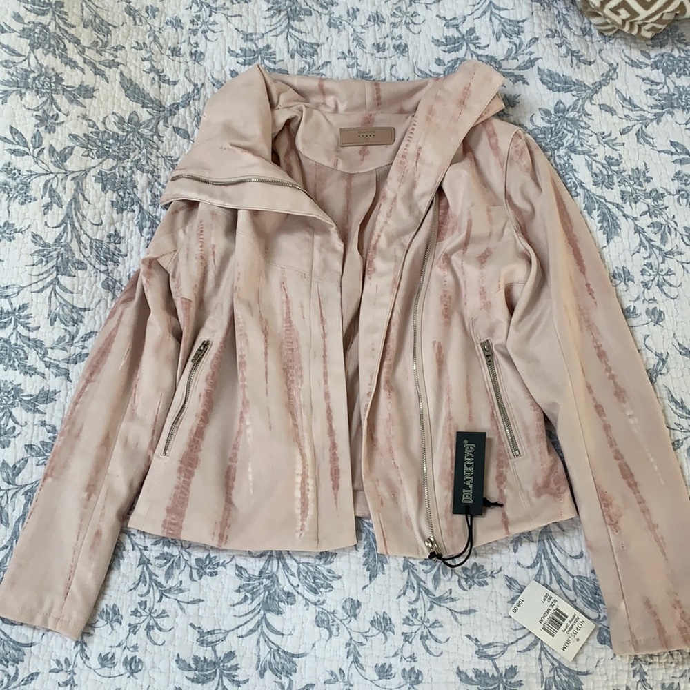 BLANKNYC Faux Suede Moto Bomber